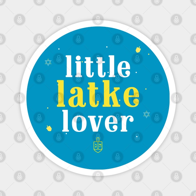 Little Latke Lover Hanukkah Cute Magnet by Space Cadet Tees